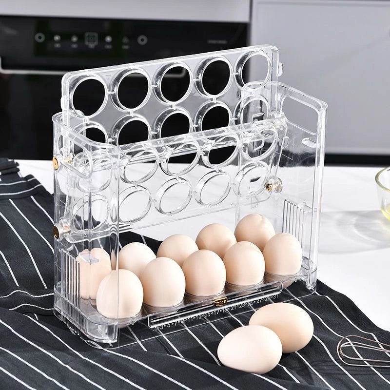 Organizador Para Ovos 3 andares Porta Ovos Capacidade até 30 Ovos