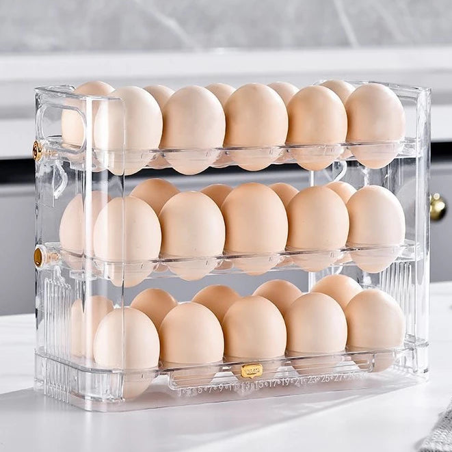 Organizador Para Ovos 3 andares Porta Ovos Capacidade até 30 Ovos