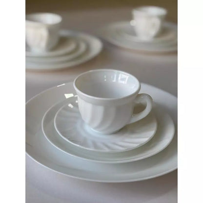 Aparelho de Jantar Premium Todo Branco 20 Peças