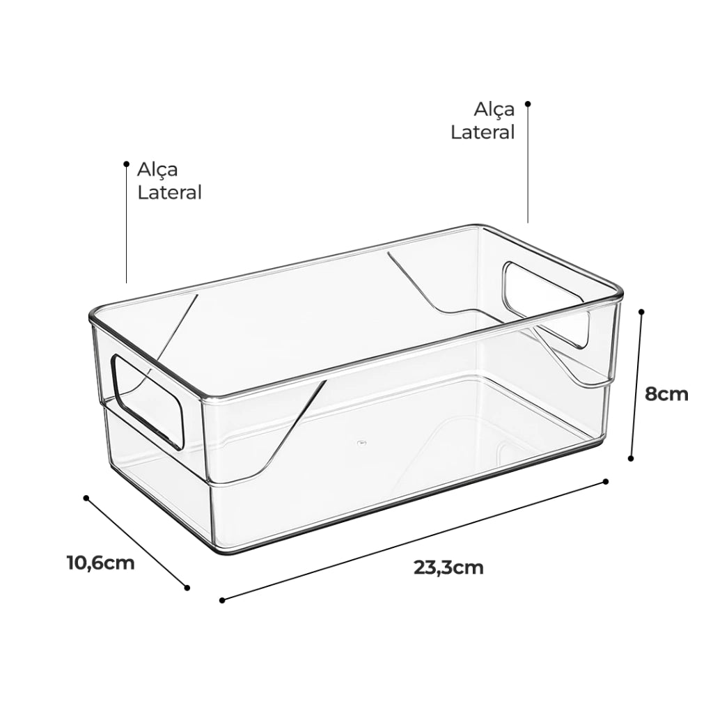 Organizador de Acrílico Multiuso Kit com 6