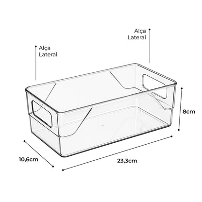 Organizador de Acrílico Multiuso Kit com 6