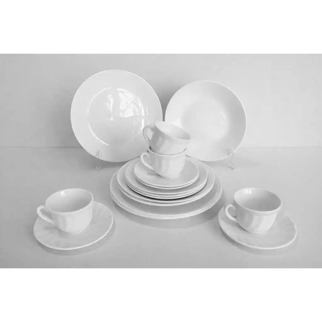 Aparelho de Jantar Premium Todo Branco 20 Peças