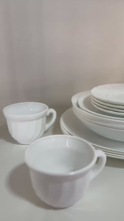 Aparelho de Jantar Premium Todo Branco 20 Peças